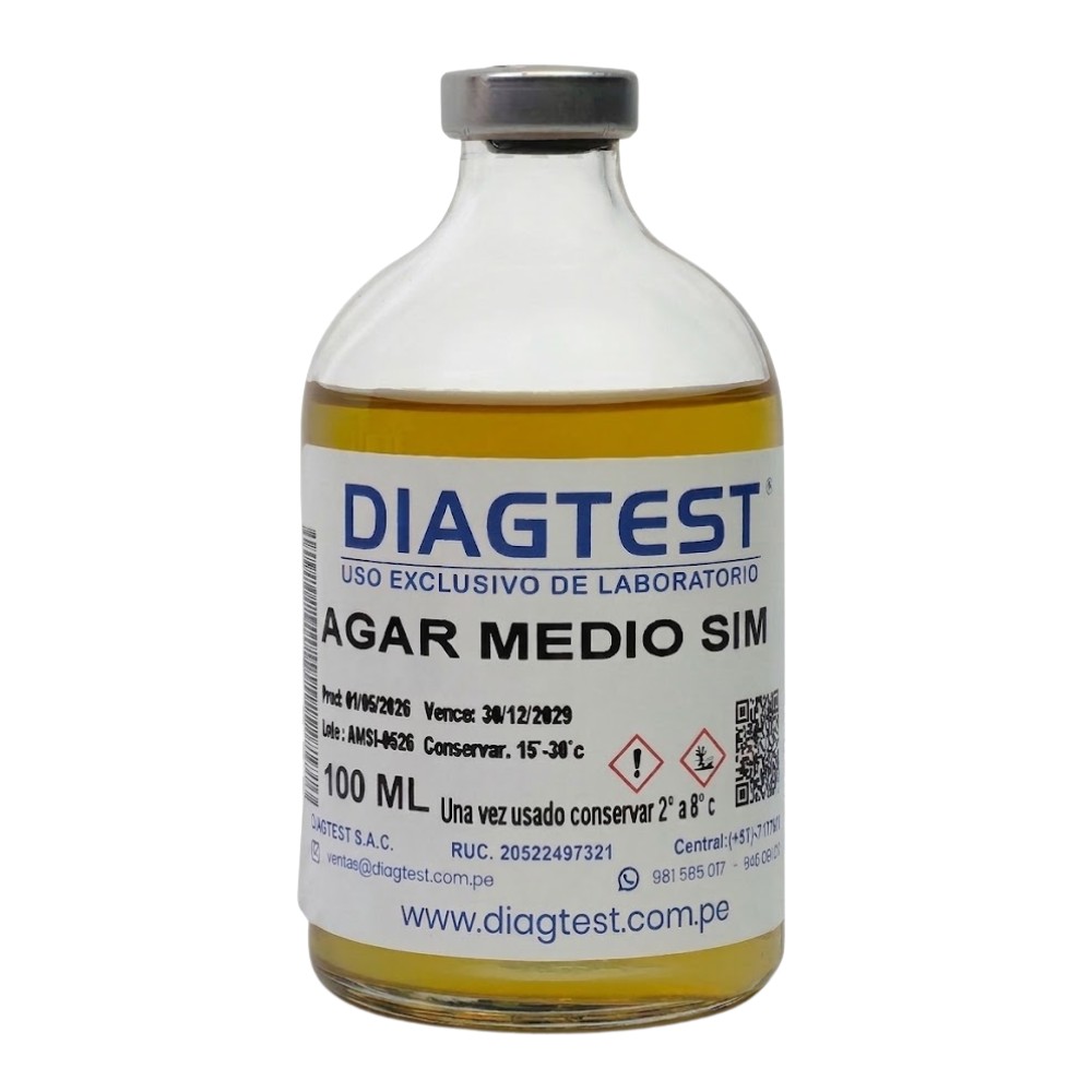 AGAR MEDIO SIM X 100 ML